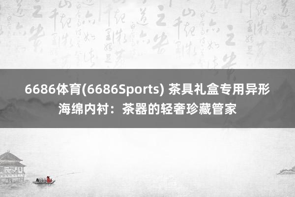 6686体育(6686Sports) 茶具礼盒专用异形海绵内衬：茶器的轻奢珍藏管家